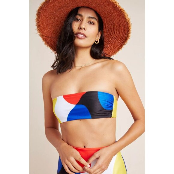 SPF 50 Mara Hoffman Abigail Bandeau  Top - Picture 1 of 9